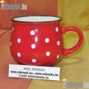 Kerámia babos bögre 230 ml