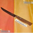 Tramontina fanyelű szeletelőkés (sima pengés) 21 cm hosszú. A penge 11,50×1,50 cm, a markolata 21 cm