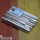 Kúpos henger alakú nagy habroló sütőforma 10 db-os, 12 cm hosszú, 1,4 és 2,8 cm átmérővel a végeknél