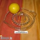 Üveg citromfacsaró 16 cm átmérővel